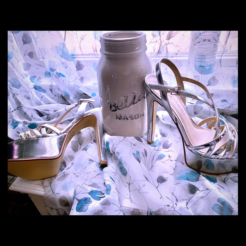 Chinese Laundry Silver Platforms